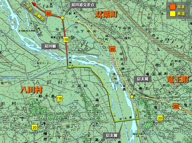 山梨の林道事典 釜無川サイクリングロード